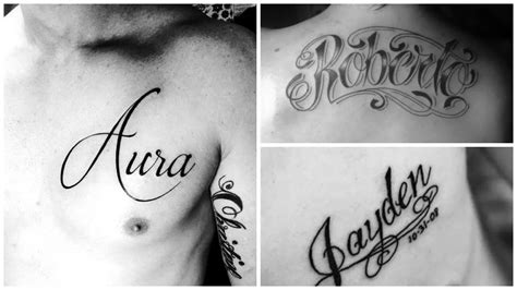 tatuajes en el pecho nombres|Tatuajes en el Pecho para Hombres: Ideas Creativas de。